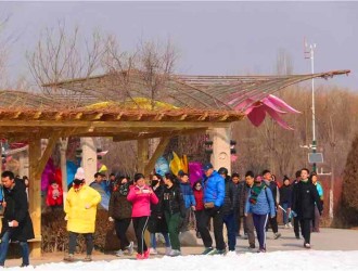 開門大吉 | 大年初一，銀川鳴翠湖國家濕地公園已“燃爆”！